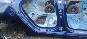 Quarter wing rear right Tesla Model 3 21- on the body, blue PPSB, wrinkled