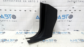 Front pillar trim lower left Dodge Grand Caravan 11-20 black, worn, broken guide, scratches