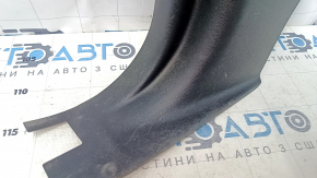 Front pillar trim lower left Dodge Grand Caravan 11-20 black, worn, broken guide, scratches