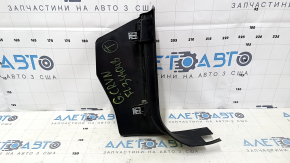 Front pillar trim lower left Dodge Grand Caravan 11-20 black, worn, broken guide, scratches