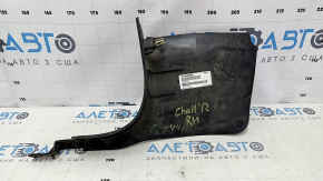 Front pillar trim lower right Dodge Challenger 09- black, scratches, needs cleaning