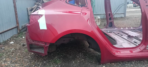 Quarter wing rear right Tesla Model 3 18- on the body, red PPMR