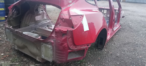 Quarter wing rear right Tesla Model 3 18- on the body, red PPMR