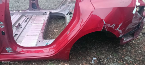 Tesla Model 3 21- Left Rear Wing Sunset on Body, Red PPMR Dent