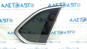 Window blind glass rear right BMW X5 F15 14-18 tinted, chrome