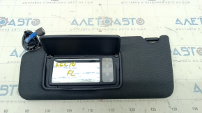 Left visor Honda Accord 18-22 black, without hook