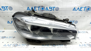 Front right headlight complete BMW X5 F15 14-18 xenon, with fasteners, sand