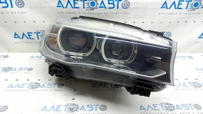 Front right headlight complete BMW X5 F15 14-18 xenon, with fasteners, sand