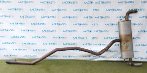 Muffler rear part barrel BMW X5 F15 14-18 N55 with damper, dented
