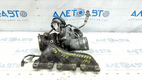 Turbine assembly with manifold left Porsche Macan 15-18 3.0T 62k with cooling pipes