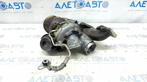 Turbine assembly with manifold left Porsche Macan 15-18 3.0T 62k with cooling pipes