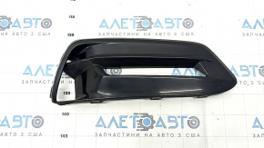 Right bumper grille Honda Accord 18-22 under fog lights, black gloss, sand, crack in mount