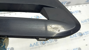 Right bumper grille Honda Accord 18-22 under fog lights, black gloss, sand, crack in mount