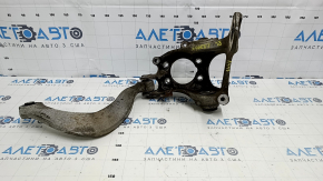Trunnion with hub rear left Audi A4 B8 08-16 AWD, cracked S/B, with lever, rusted bolt