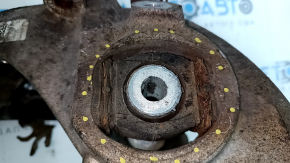 Trunnion with hub rear left Audi A4 B8 08-16 AWD, cracked S/B, with lever, rusted bolt