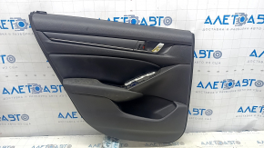 Door trim card rear left Honda Accord 18-22 black, armrest and insert leather, for dry cleaning