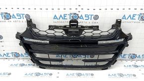 Lower grille of the front bumper Honda Accord 18-22 black gloss, broken fasteners, sand