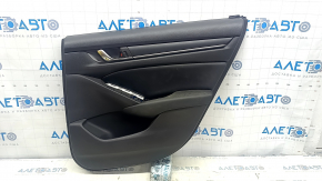 Door trim card rear right Honda Accord 18-22 black with black insert leather, armrest leather, for dry cleaning