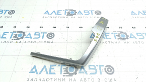 Front panel molding right BMW X5 F15 14-18 chrome, broken fasteners