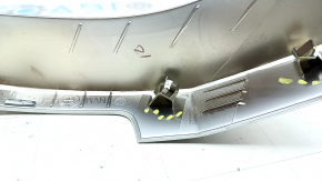 Front panel molding right BMW X5 F15 14-18 chrome, broken fasteners