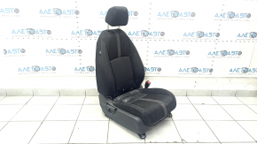 Passenger seat Honda Civic X FC 19-21 4d without airbag, mechanical, black cloth, dry cleanable, rust