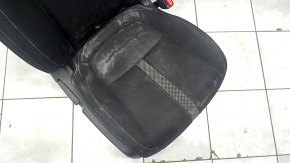 Passenger seat Honda Civic X FC 19-21 4d without airbag, mechanical, black cloth, dry cleanable, rust
