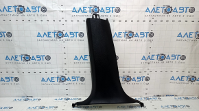 Center pillar trim lower left BMW X5 F15 14-18 black without air duct, scratches