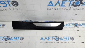 Door sill trim rear right BMW X5 F15 14-18 black under 3 rows with chrome insert, scratches, dents