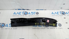 Door sill trim rear right BMW X5 F15 14-18 black under 3 rows with chrome insert, scratches, dents
