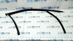 Upper door molding front right BMW 3 G20 19- black gloss with glass seal