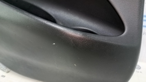 Door trim card rear left BMW X5 F15 14-18 black, insert leather brown Dakota, without curtain, armrest leather brown, insert under the tree, with handle, scratches, dents