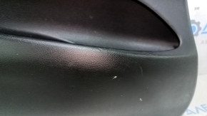 Door trim card rear left BMW X5 F15 14-18 black, insert leather brown Dakota, without curtain, armrest leather brown, insert under the tree, with handle, scratches, dents