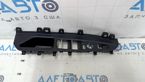 Front left window lift control trim BMW X5 F15 14-18 black with chrome