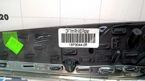 Door trim molding card rear left BMW X5 F15 14-18 chrome, with handle, dark wood, minor scratches