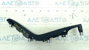 Center console trim side left Honda Civic X FC 16-21 black