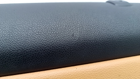 Door trim card front right BMW 3 G20 19- black, brown leather COGNAC, with chrome insert, with handle, scratches, for cleaning