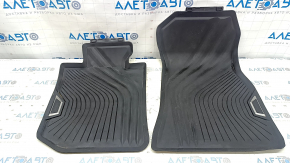 Set of floor mats for BMW 3 G20 19- black rubber