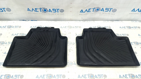 Set of floor mats for BMW 3 G20 19- black rubber