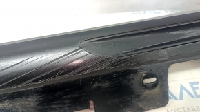 Right threshold BMW 3 G20 19 - black with backlight, in black matte film, scratches
