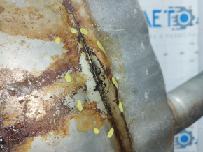Exhaust line rear part with barrel Honda Insight 19-22 corrosion, burnt out