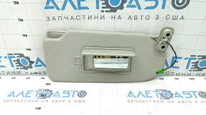 Right visor Volvo XC90 16-22 grey leather, with backlight, without hook, scratches, dents, unstuck
