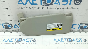 Right visor Volvo XC90 16-22 grey leather, with backlight, without hook, scratches, dents, unstuck