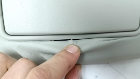 Right visor Volvo XC90 16-22 grey leather, with backlight, without hook, scratches, dents, unstuck