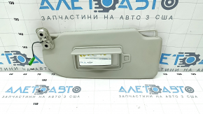 Left visor Volvo XC90 16-22 leather gray, with backlight, without hook, scratches