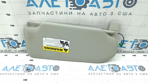 Left visor Volvo XC90 16-22 leather gray, with backlight, without hook, scratches
