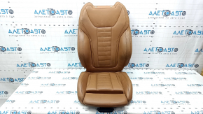 Passenger seat BMW 3 G20 19-22 leather brown COGNAC, for dry cleaning, dents, cracked leather, contact with water