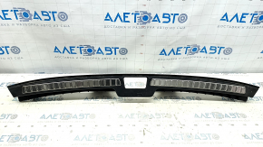 Volvo XC90 16-22 black boot opening trim with metal inserts, scratches