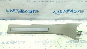 Door sill trim front right inner Volvo XC90 16-22 with backlight, gray, scratches, for cleaning