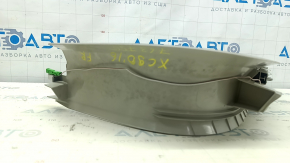 Door sill trim front right inner Volvo XC90 16-22 with backlight, gray, scratches, for cleaning