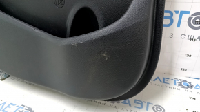 Door trim card rear left Hyundai Elantra AD 19-20 gray, rubber armrest, gray cloth insert, gray molding, with handle, scratches, rubbed